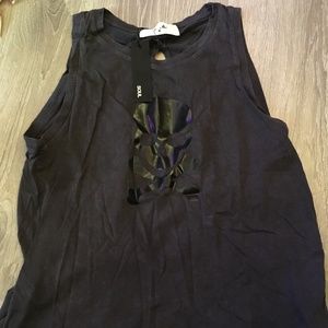 SoulCycle Split Back Tank M (Grey Vintage Wash) NWT